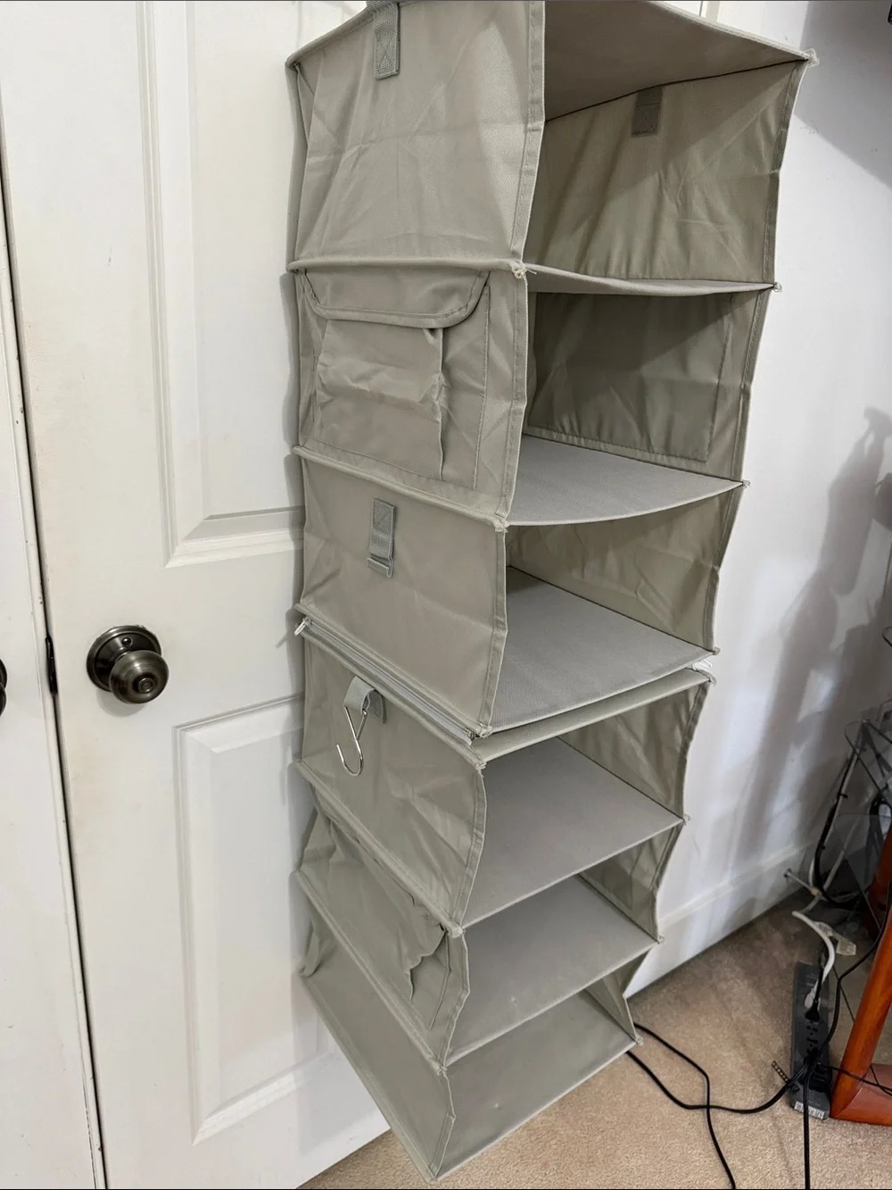 Brightroom 6 Shelf Hanging Fabric Storage Organizer - 6-Tier Fabric NWOT